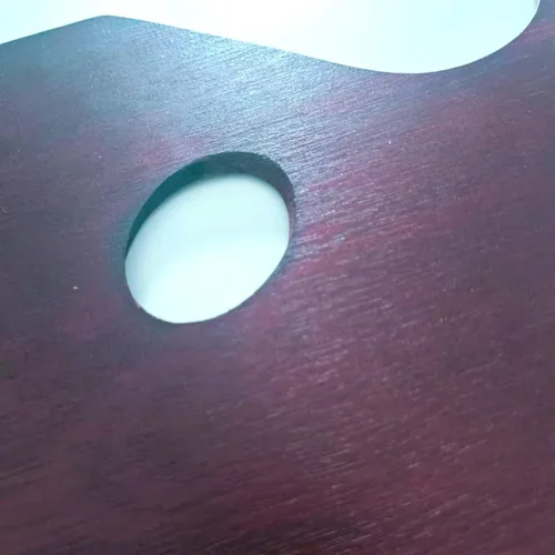 Miniatura 2 de Paleta ergonómica de madera para pintura al óleo de 16 x 12 pulgadas, paleta de pintura de mezcla de artistas para acuarela acrílica, paleta