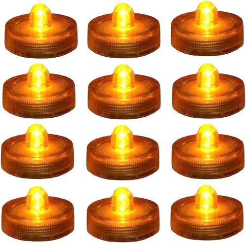 Miniatura 7 de Luz LED brillante sin llama, funciona con pilas, vela de té sumergible impermeable, decoración de jarrón bajo el agua para fiestas y bodas, paquete