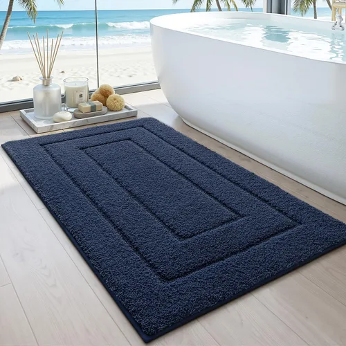 Miniatura 32 de DEXI - Alfombra de baño antideslizante, absorbente, de alta calidad, lavable a máquina, cómoda alfombra para cuarto de baño
