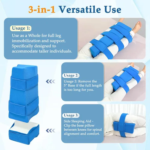 Miniatura 2 de Almohada de abducción de cadera – Kit de reemplazo de cadera para recuperación después de la cirugía Almohada de abductor HIPS 2 en 1 Separador