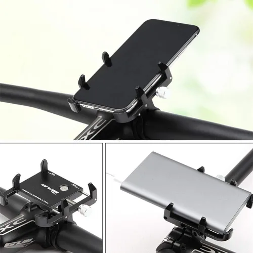 Miniatura 3 de GUB Funda gruesa con diseño de funda para manillar de bicicleta y motocicleta, ajustable, compatible con iPhone XR Xs 7s 8 Plus, compatible con Negro