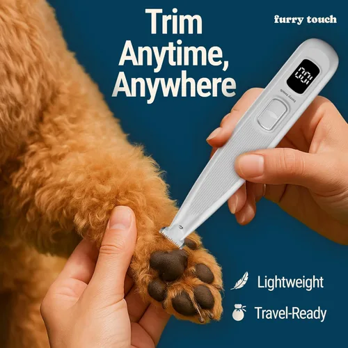Miniatura 6 de Recortadora de patas de perro eléctrica, inalámbrica, para perros y gatos - Recortadora silenciosa de doble velocidad con cuchilla segura