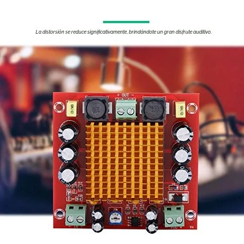 Miniatura 5 de TPA3116D2 Placa de amplificador mono de 150 W Módulo de audio de potencia digital para altavoces DIY, AMP estéreo de un solo canal con protección