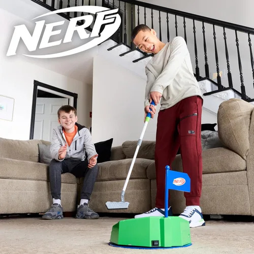 Miniatura 7 de Juego de golf NERF Pivot Putt – Dispara automáticamente las pelotas de golf – 3 modos de juego – Modo de giro para juego de desafío