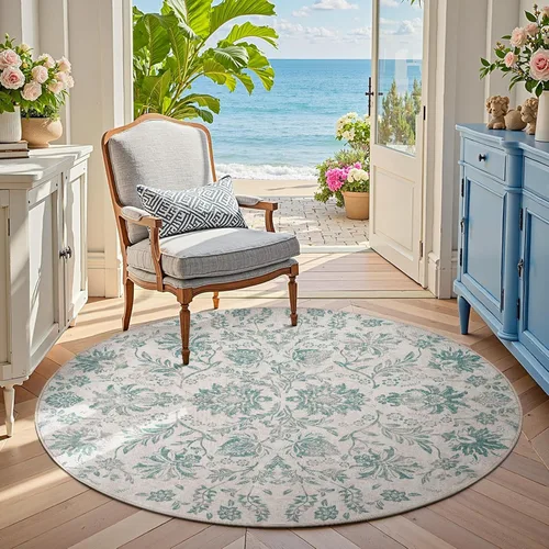 Miniatura 66 de jinchan Lima - Alfombra de pasillo lavable de 2 x 6 pies, antideslizante, de pelo corto, suave, ultrafina, alfombra envejecida para casa de campo