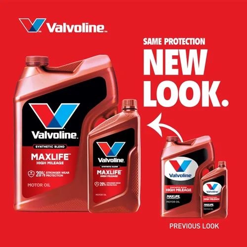 Miniatura 4 de Valvoline - Aceite de motor de mezcla sintética SAE 10W-40 de alto kilometraje, con tecnología MaxLife, 1 cuarto de galón, caja de 6