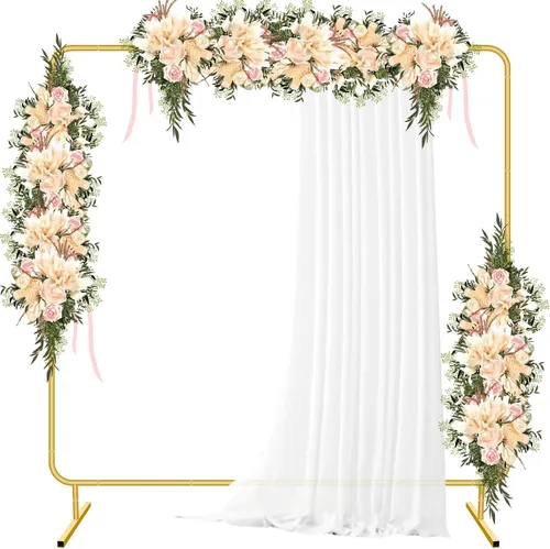 Miniatura 9 de Soporte de arco de globos circular de 2.2 m para piso, soporte de arco redondo para telón de fondo para fiestas, kit de marco de arco de globos