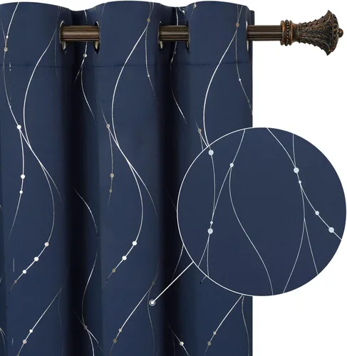 Miniatura 26 de BUHUA - Paneles de cortinas opacas para sala de estar, cortinas grises con aislamiento térmico, cortinas de ventana para dormitorio - 72 pulgadas