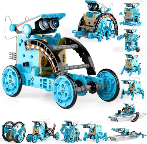 Lucky Doug Kit de robot solar STEM 12 en 1, regalos de juguetes para niños de 8, 9, 10, 11, 12, 13 años, juego educativo de experimentos de ciencia