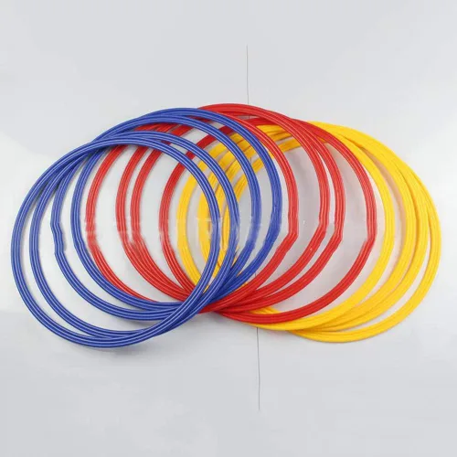 Miniatura 4 de Anillos de entrenamiento de velocidad y agilidad, escaleras de agilidad deportiva, 6 unidades de anillos de velocidad de entrenamiento deportivo