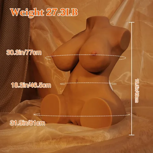 Miniatura 3 de TANTALY Muñeca sexual de 27.3 libras, juguetes sexuales realistas para hombres, muñeca de amor 3 en 1 con pechos grandes y trasero, masturbador real