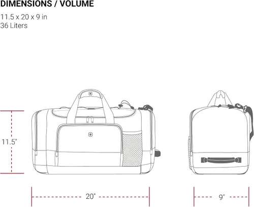Miniatura 4 de SwissGear Bolsas de lona de viaje Apex, Bolsas de viaje Apex