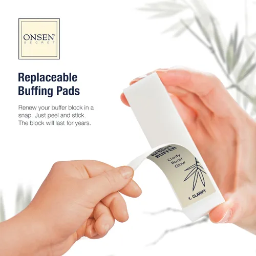 Miniatura 7 de Onsen Secret Kit de cuidado de uñas – Incluye aceite de cutícula de 0.3 onzas líquidas, pulidor de uñas japonés y kit de brillo – Manicura