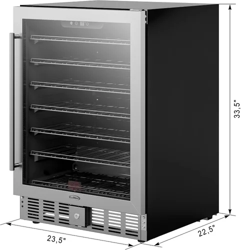 Miniatura 4 de KoolMore Refrigerador pequeño integrado de 15 pulgadas y enfriador de bebidas para latas de refrescos, latas de cerveza, alimentos y aperitivos