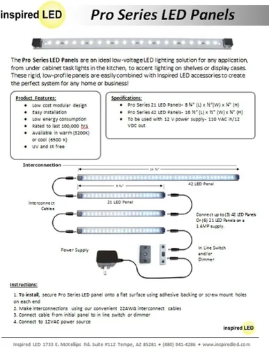 Miniatura 2 de Pro Series 42 LED Deluxe Kit - Blanco Cálido - 3 Paneles 16.75" de Longitud