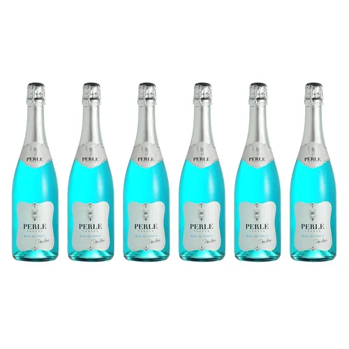 Miniatura 5 de Pierre Chavin Vino blanco espumoso Perle Blanc sin alcohol al 0,0% alternativo de Francia, bajo en calorías, certificado halal, vegano y sin