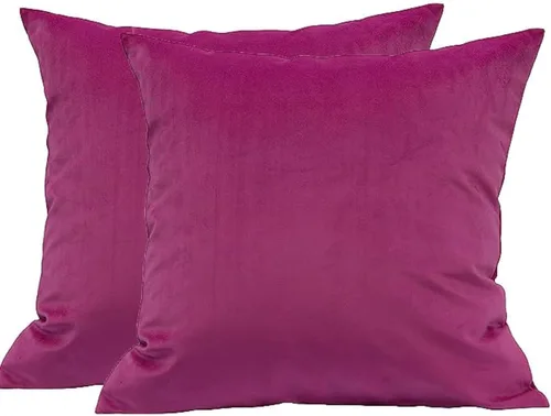 Miniatura 158 de TangDepot - Funda de almohada lisa de terciopelo, funda de cojín supersuave de lujo, muchas opciones de colores y tamaños
