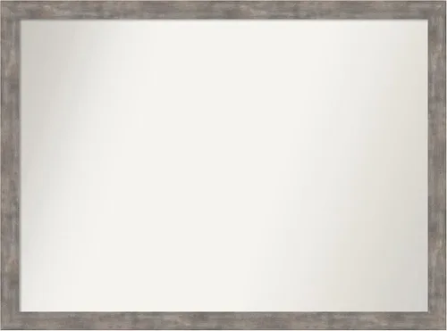 Miniatura 71 de Amanti Art Silver Bathroom Mirror for Over Sink, 24x49 Custom Made Marred Pewter Rectangle Vanity Mirror, Oversize Casual Wood Frame, Hangs Estaño