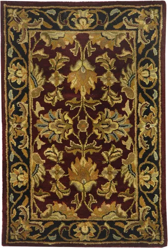Miniatura 11 de Safavieh colección Heritage HG628A - tapete oriental tradicional hecho a mano de lana verde oscura y dorada, Lana, negro / beige (Black/ Beige)