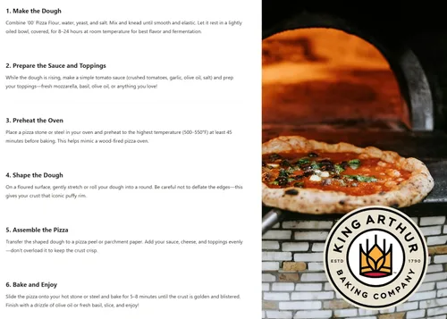 Miniatura 2 de Harina de pizza estilo napolitano '00', bolsa a granel de 50 libras, trigo molido americano ultrafino para auténticas cortezas de pizza italiana
