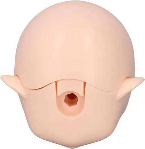 Miniatura 6 de Cabeza de muñeca en blanco, reemplazo de exquisita bola articulada de silicona para muñeca articulada de 1/12 bola para adultos (blanco normal)