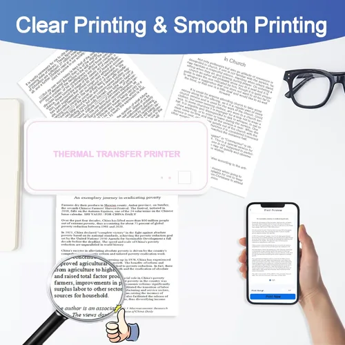 Miniatura 2 de Potanro Papel de impresora térmica A4, papel térmico de secado rápido, 8.3 x 11 pulgadas, térmico para impresora portátil (6 rollos)