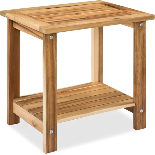 Miniatura 10 de VICTORY RELAX Mesa de acento Adirondack negra para exteriores – Mesa auxiliar de madera de acacia resistente a la intemperie con almacenamiento