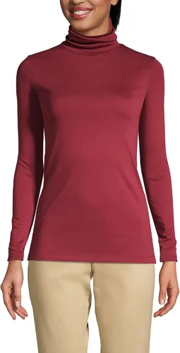 Miniatura 23 de Lands' End Supima - Suéter de cuello alto y mangas largas para mujer