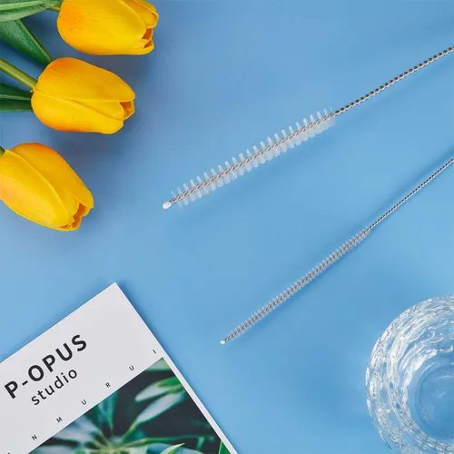 Miniatura 5 de 4 Piezas Cepillos para Tubos de Alimentación, Limpiadores de Tubos Largos Cepillos de Limpieza de Pajitas, 32 Pulgadas de Largo con Cabeza de Cerdas