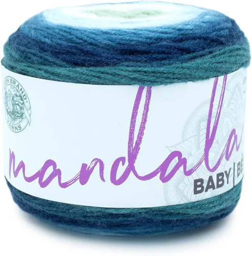 Miniatura 9 de Lion Brand Yarn (1 madeja) Mandala Baby Yarn, Wishing Well, 1770 pies (paquete de 1)