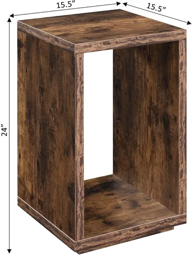 Miniatura 3 de Convenience Concepts Northfield Admiral - Mesa auxiliar con estante, madera de granero