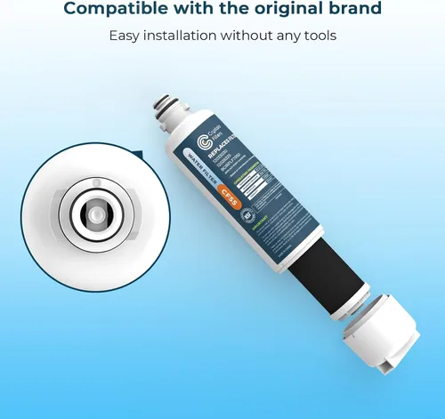 Miniatura 4 de Crystala Filters Repuesto para filtro de agua Bosch Ultra Clarity Pro, compatible con BORPLFTR50, 12033030, 11025825, 12028325, BORPLFTR55