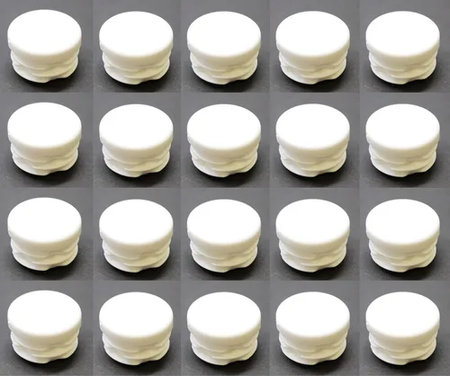 Miniatura 11 de Tapa de extremo de tubo redondo blanco de 1 pulgada, tapón de tubo de tubo de diámetro exterior de 1 pulgada, inserto de tapa de enchufe de plástico
