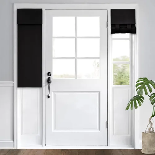 Miniatura 104 de HOMEIDEAS Cortinas Opacas para Aula para Puerta Principal, Cubierta de Ventana de Puerta de Aula, Persianas de Privacidad con Aislamiento Térmico