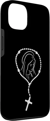 Miniatura 3 de Funda de regalo católica religiosa para iPhone 13 Rosario Virgen María Dios Jesús Fe