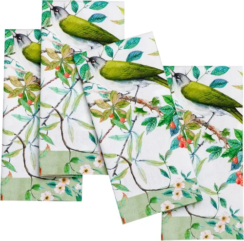 Miniatura 47 de Maison d' Hermine Happy Florals - Juego de 4 servilletas 100% algodón suave y cómodo perfectas para cenas familiares, bodas, fiestas de cóctel, 063