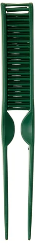 Miniatura 2 de CocoBlack Naturals Peine de peinado de 3 filas para desenredar, definir y separar rizos (verde)