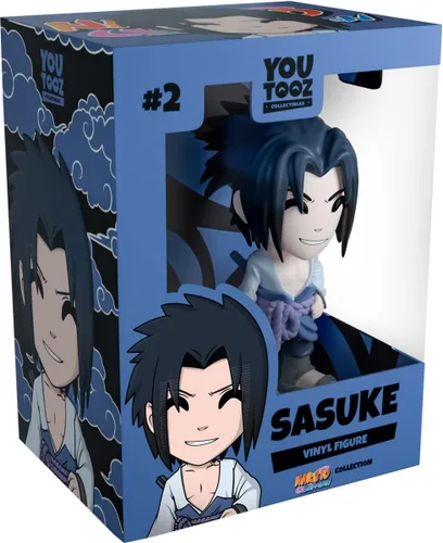 Youtooz Sasuke - Figura de anime de 4.6 pulgadas, figura coleccionable de vinilo Uchiha Sasuke de Naruto Anime Collection