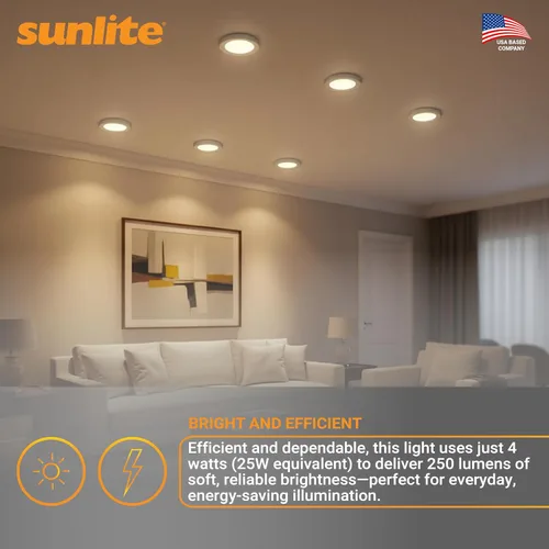 Miniatura 5 de Sunlite Mini bombillas LED R14, 4 vatios (equivalente a 25 W), 250 lúmenes, base mediana (E26), regulable, certificación ETL, blanco cálido de 3000