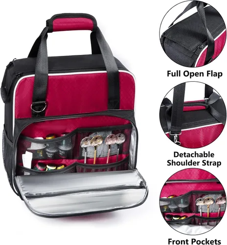 Miniatura 3 de BAGSPRITE Bolsa de viaje para cafetera Keurig K-Express y K-Iced con múltiples bolsillos, correa para el hombro y asa superior, compatible