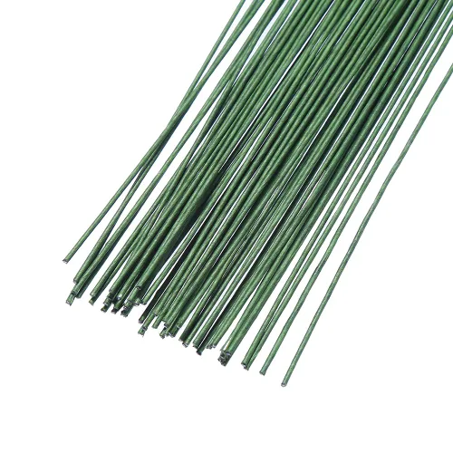 Miniatura 2 de DECORA Alambre de tallo floral verde calibre 18 para hacer flores artificiales, 16 pulgadas, 50 unidades AD037S2P50F