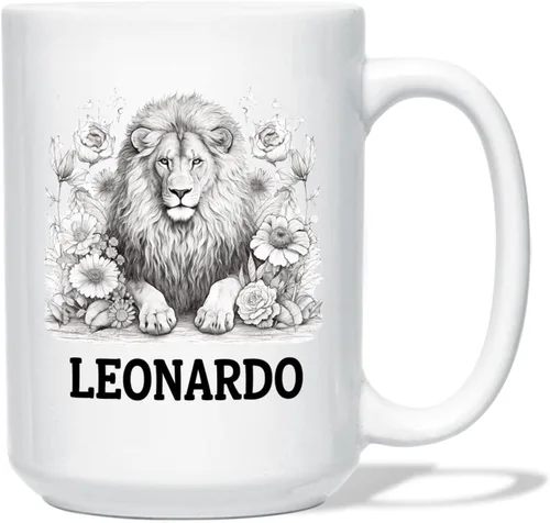 Miniatura 24 de Taza de café con nombre personalizado de oso de 11 y 15 onzas, taza de cerámica blanca con dibujo a lápiz de oso personalizado, regalo para niños