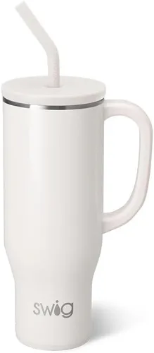 Miniatura 18 de Swig Life Mega Taza de 30 oz, Vaso de 30 oz con Asa y Pajita, Compatible con Portavasos, Apto para Lavavajillas, Vaso Aislado Extra Grande, Botella