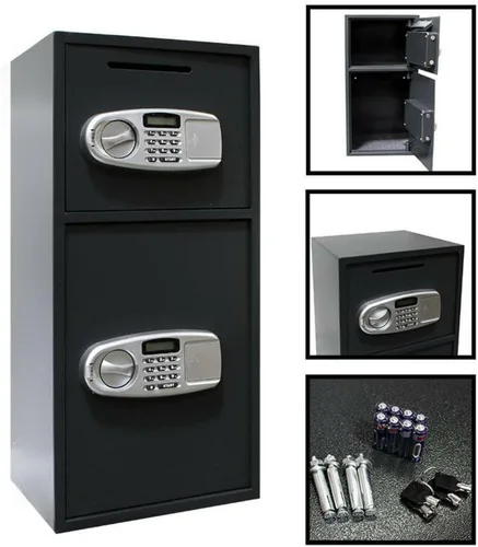 Digital doble puerta pistola caja de seguridad caja fuerte caja fuerte caja de seguridad de oficina de efectivo por Empire Discount