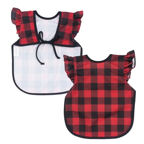 Miniatura 16 de BapronBaby Flutter Boho Floral Bapron – Babero más seguro sin lazo para el cuello para bebés y niños pequeños – Suave impermeable resistente a
