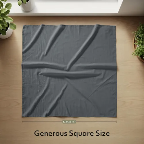 Miniatura 2 de Utopia Kitchen Toallas de Saco de Harina Gris Claro [Paquete de 12 - 28 x 28 Pulgadas] Paños de Té de Algodón 100% para Limpiar y Secar - Paño
