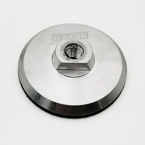 Miniatura 3 de DT-DIATOOL Parte trasera de aluminio de la almohadilla de pulido de 3 pulgadas, almohadilla de respaldo de gancho con eje de 5/8 pulgadas, 11