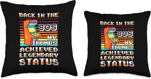 Miniatura 3 de Video Game Player Retro Gamer Gaming Classic 80s Arcade Game Throw Pillow