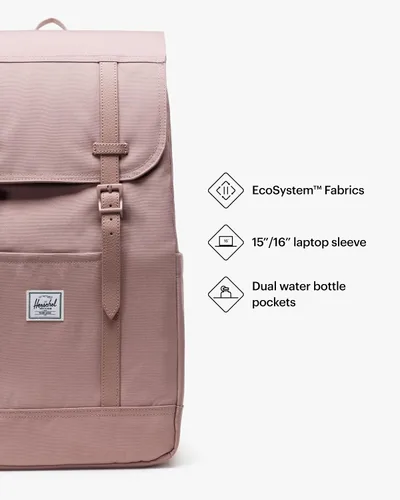 Miniatura 3 de Herschel Mochila Retreat, Rosa ceniza, Herschel Mochila Retreat