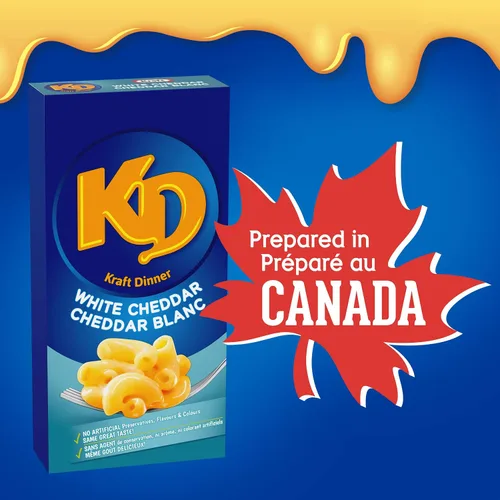 Miniatura 4 de Kraft Dinner Macarrones con queso cheddar blanco, caja de 7.05 oz